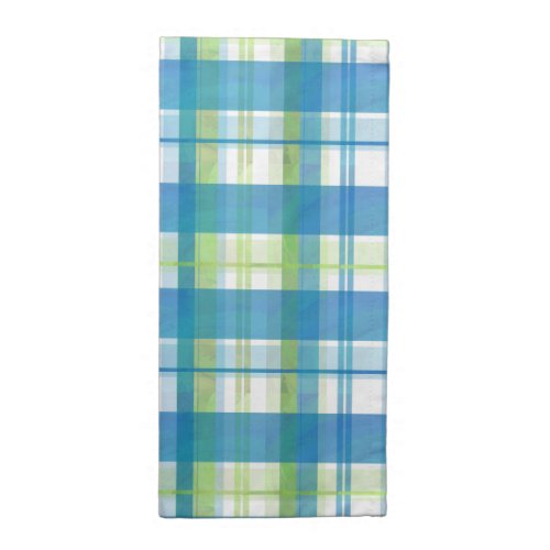 Madras Plaid Green and Blue Napkin