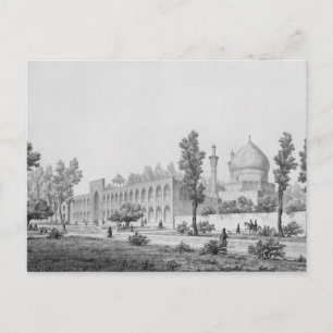 Madrasa-yi Masjid-i Shah Sultan Hussein, in Isfaha Postcard