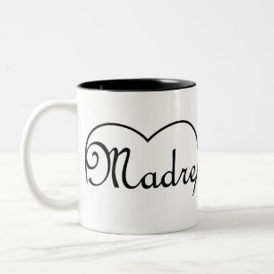 Madre Italian Mother heart Two-Tone Coffee Mug