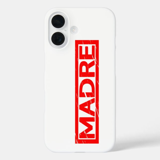 Madre Stamp Case-Mate iPhone Case (Back)