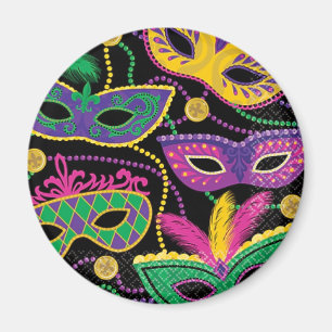 "MADRI GRA MASK" MAGNET