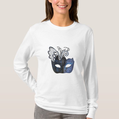 MADRI GRAS MASK ON WOMENS T_Shirt