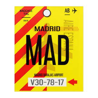 Madrid Airport Baggage Acrylic Print