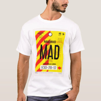 Madrid Airport Baggage Poster T-Shirt
