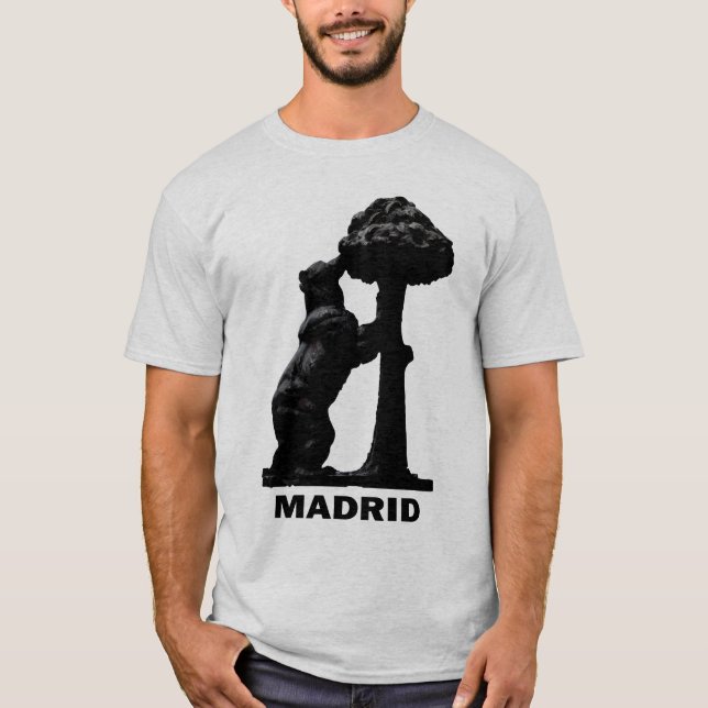 Madrid bear and the Madrono Tree T-Shirt (Front)