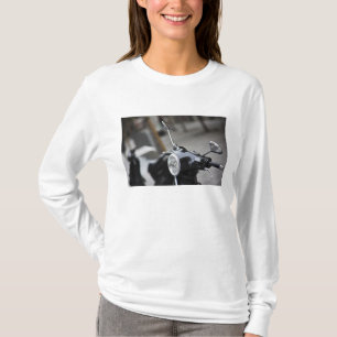 Madrid, black Vespa scooter T-Shirt