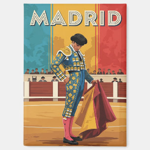 Madrid Bullfighter Spain Travel Magnet