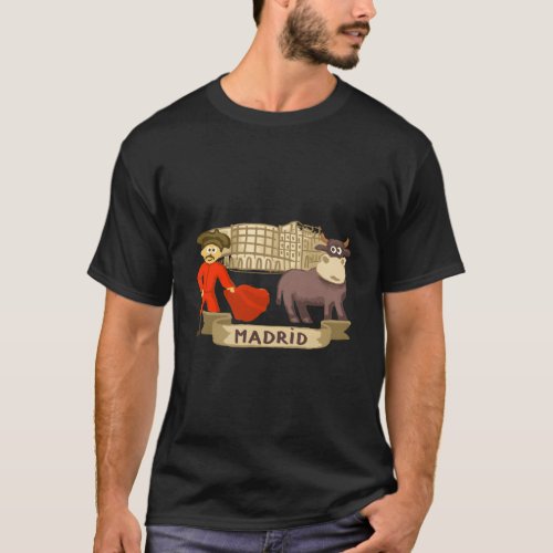 Madrid Bullfighting Bull Spain T_Shirt