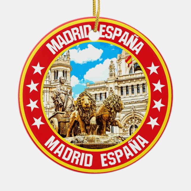 Madrid                                             ceramic ornament (Front)