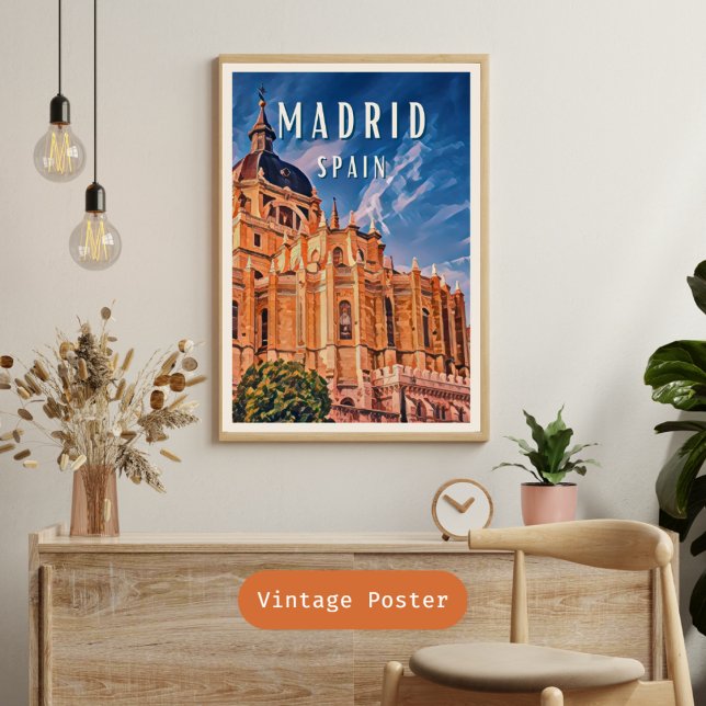 Madrid, city of Spanish gastronomy Poster (Madrid, ville de la gastronomie espagnole)