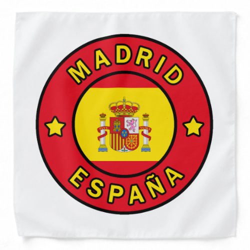 Madrid Espaa Bandana