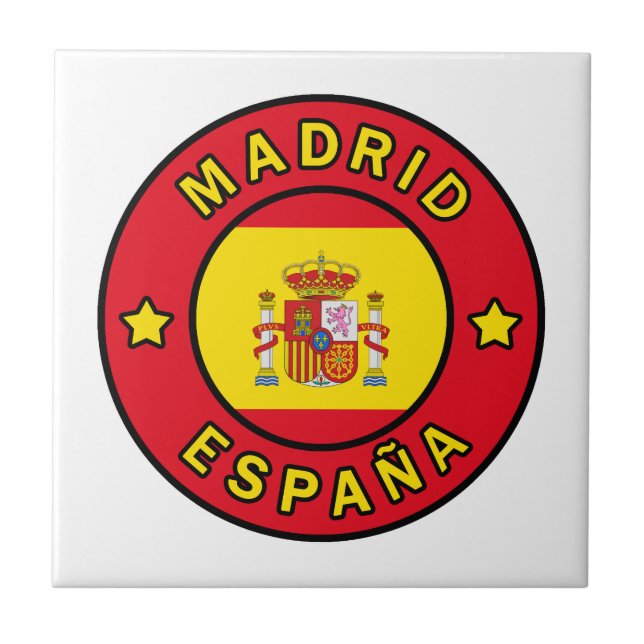 Madrid España Ceramic Tile (Front)