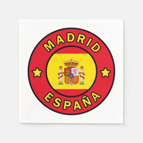 Madrid Espaa Napkins