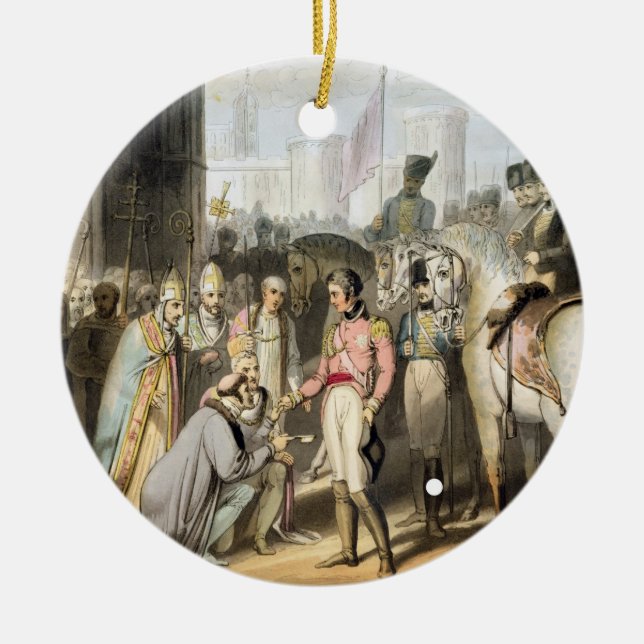 Madrid, from 'The Victories of the Duke of Welling Ceramic Ornament (Front)