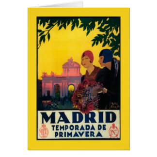 Madrid in Springtime Travel Promotional Poster Cards