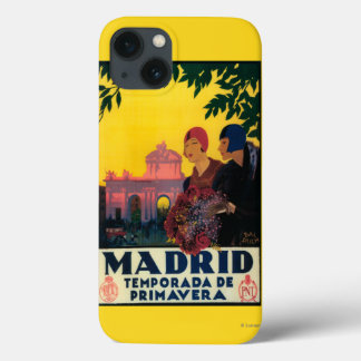 Madrid in Springtime Travel Promotional Poster iPhone 13 Case