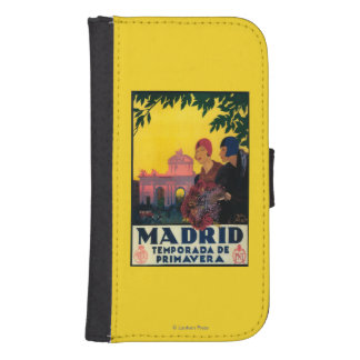 Madrid in Springtime Travel Promotional Poster Phone Wallet