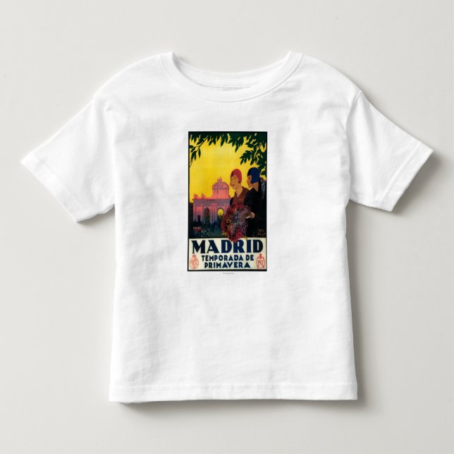 Madrid in Springtime Travel Promotional Poster Toddler T-shirt (Front)