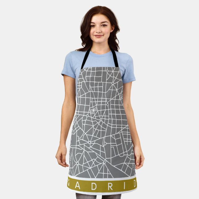 Madrid map apron (Worn)