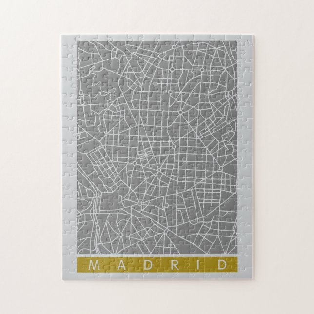 Madrid map jigsaw puzzle (Vertical)