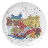 Madrid Melamine Plate (Front)