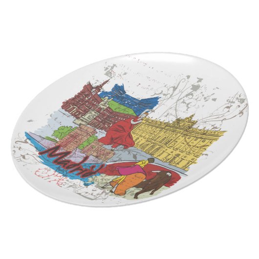 Madrid Melamine Plate (Left Side)