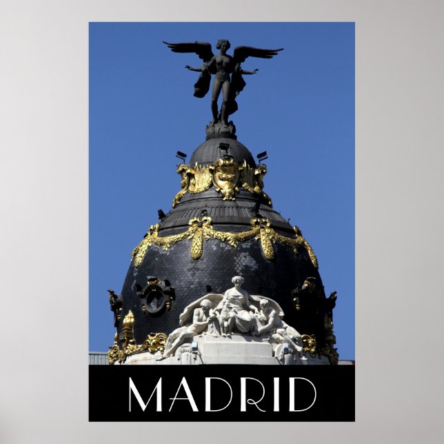 Madrid Metropolis Gran Via Poster (Front)