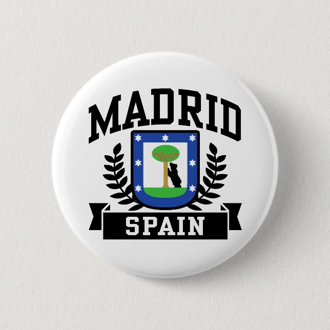 Madrid Pinback Button (Front)