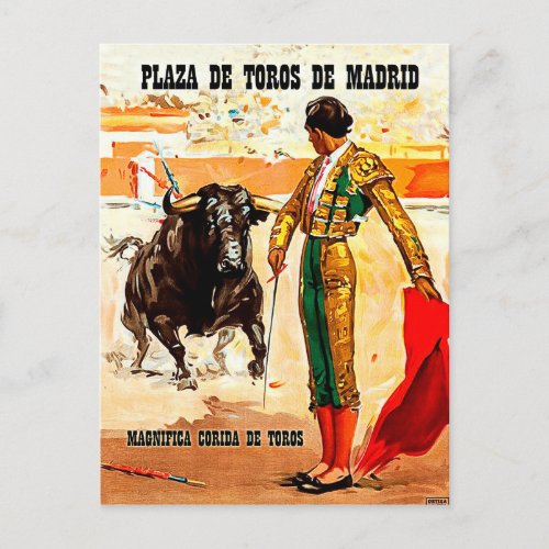 Madrid Plaza de toros Spain bullfighting Postcard