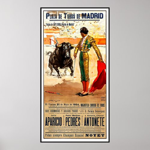 Madrid Plaza de toros Spain bullfighting Poster