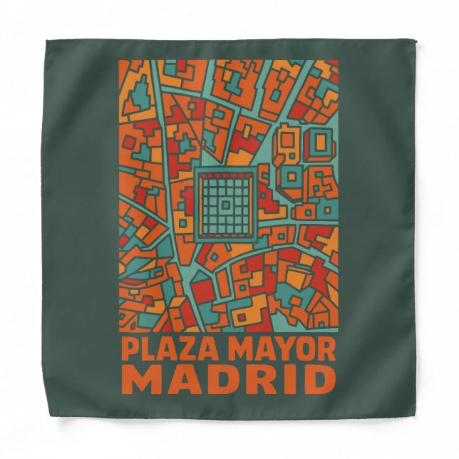 Madrid Plaza Mayor Bandana (Front)