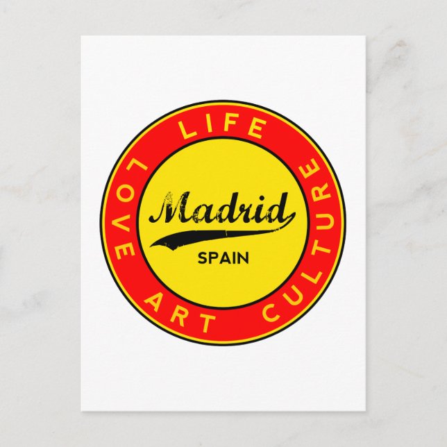 Madrid Postcard (Front)