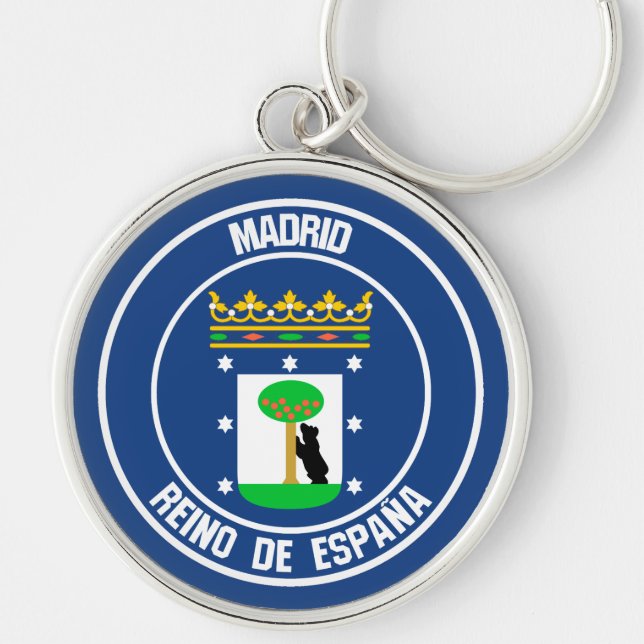 Madrid Round Emblem Keychain (Front)
