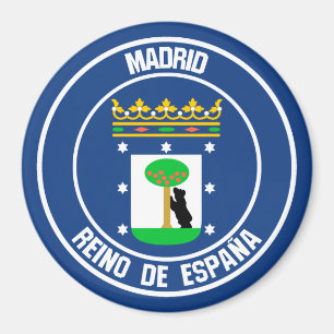 Madrid Round Emblem Magnet