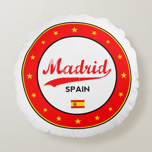 Madrid Round Pillow (Front)