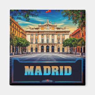 🧲 Madrid Skyline Vacation Memory Spain 🌇 Magnet