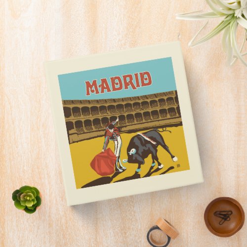 Madrid Spain 3 Ring Binder