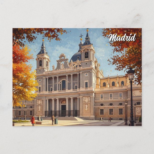 Madrid Spain Almudena Travel Postcard (Front)