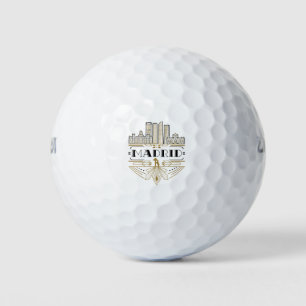 Madrid Spain Art Deco Souvenir Aesthetic Golf Balls
