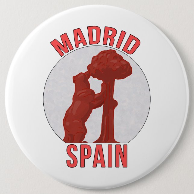 Madrid Spain Button (Front)