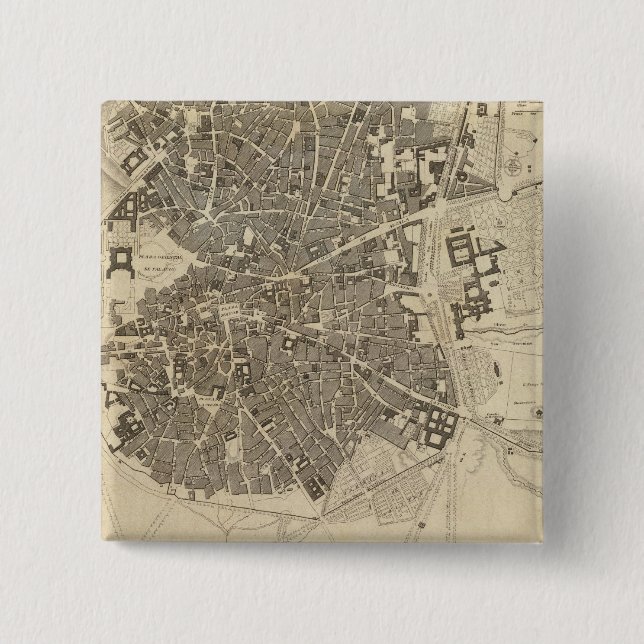 Madrid, Spain Button (Front)