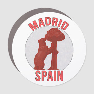 Madrid Spain Car Magnet