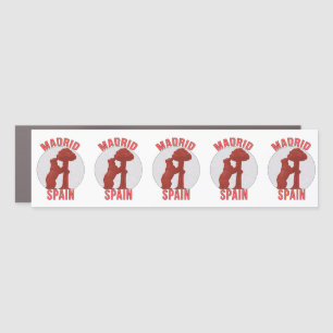 Madrid Spain Car Magnet