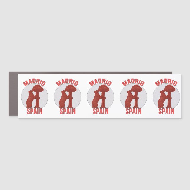 Madrid Spain Car Magnet (Front)