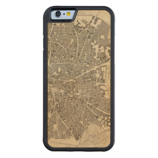 Madrid, Spain Carved Wood iPhone Case (Back)