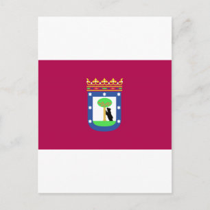 Madrid Spain (City) Flag Postcard