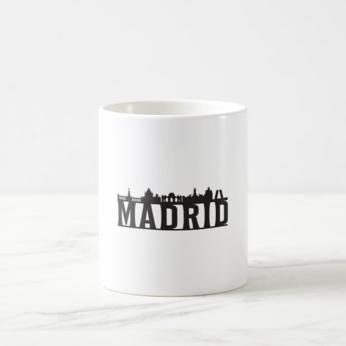 Madrid Spain City Skyline Cityscape Trip Gift Idea Coffee Mug