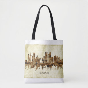 Madrid Spain Cityscape Tote Bag