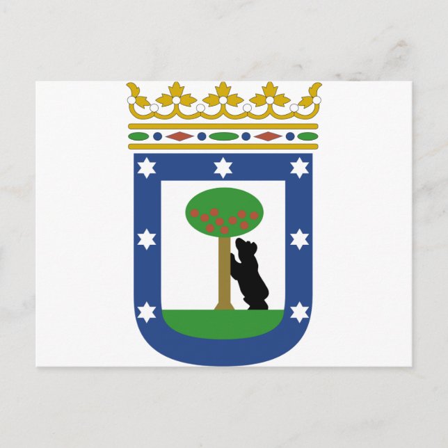 Madrid Spain Coat of Arms Postcard (Front)