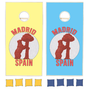 Madrid Spain Cornhole Set